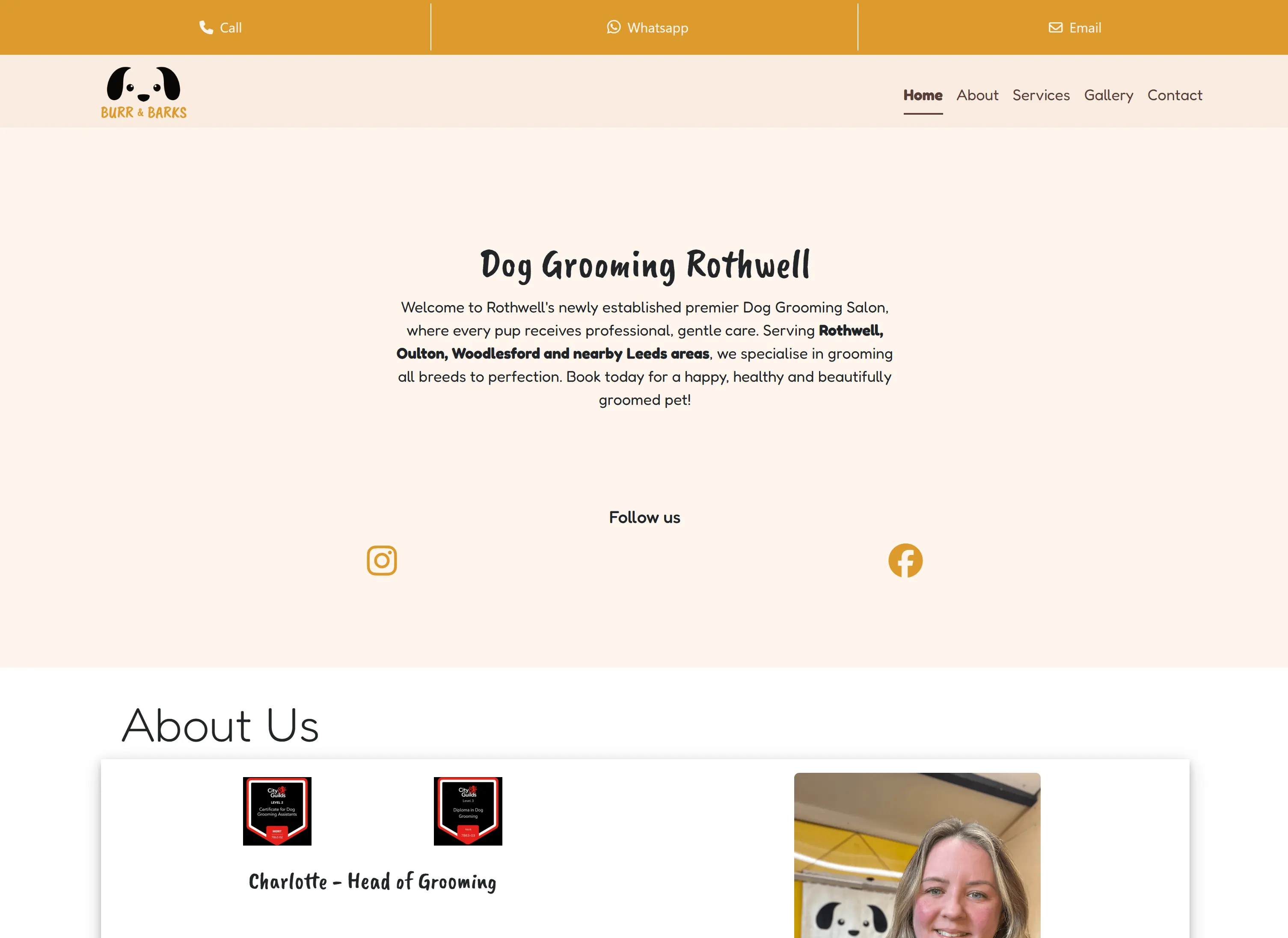 Burr and barks site preview